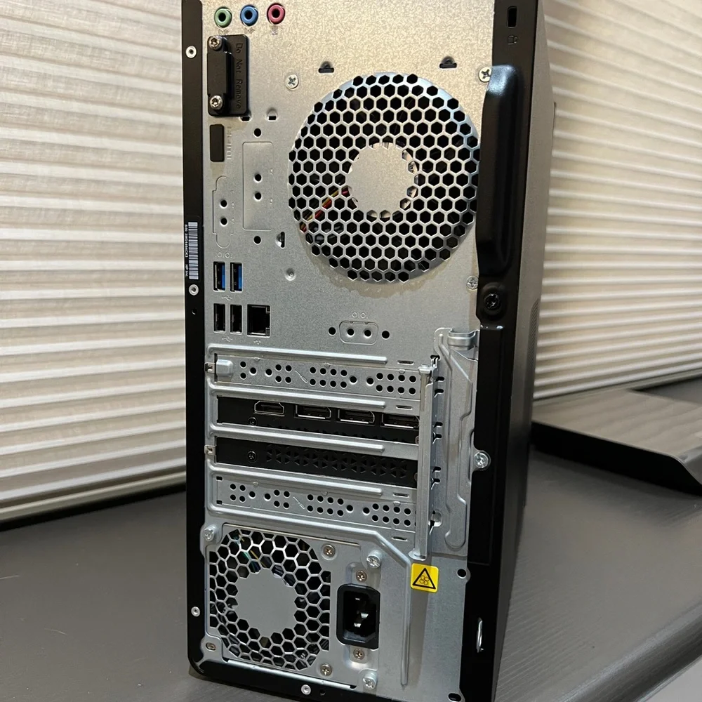 HP Pavilion Black Gaming Desktop Computer TG01-2170m PC 3060 256GB SSD 8GB RAM